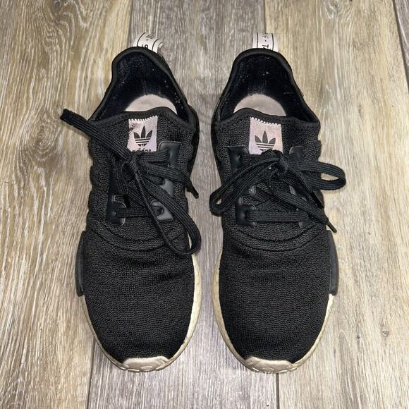 Adidas NMD R1 Womens US Size 7.5 Black White Athletic Sneaker Shoes BD8026 - Picture 4 of 11